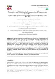 Icon image Translative and Multiplicative Interpretation of Neutrosophic Cubic Set