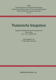 Icon image Numerische Integration: Tagung im Mathematischen Forschungsinstitut Oberwolfach vom 1. bis 7. Oktober