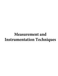 Icon image Measurement and Instrumentation Techniques