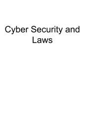 Icon image Cyber Security and Law