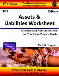 Icon image PDF - Assets & Liabilities Worksheet: Recommended Form (Form Only) for Your Estate Planning Needs