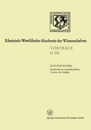 Icon image Geschichte der mittelalterlichen Literatur als Aufgabe