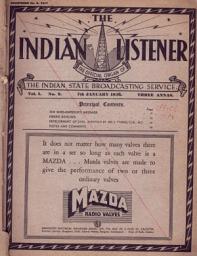 Icon image THE INDIAN LISTENER: Vol. I. No. 2. (7th JANUARY 1936)