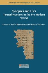 Icon image Synopses and Lists: Textual Practices in the Pre-Modern World