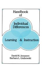 Icon image Handbook of Individual Differences, Learning, and Instruction