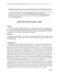 Icon image Single Valued Neutrosophic Graphs