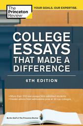 Icon image College Essays That Made a Difference, 6th Edition: Edition 5