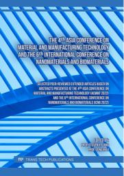 Icon image The 4th Asia Conference on Material and Manufacturing Technology and the 6th International Conference on Nanomaterials and Biomaterials