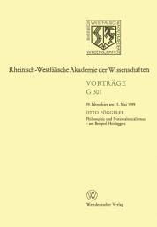 Icon image Philosophie und Nationalsozialismus — am Beispiel Heideggers: 39. Jahresfeier am 31. Mai 1989