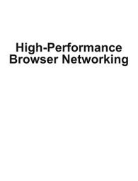 Icon image High Performance Browser Networking