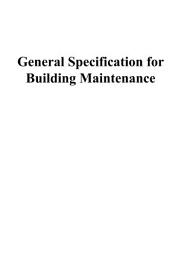 Icon image General Specification for Building Maintenance