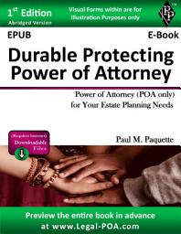 Icon image EPUB - Durable Protecting Power of Attorney: Power of Attorney (POA Only) For Your Estate Planning Needs