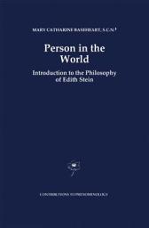 Icon image Person in the World: Introduction to the Philosophy of Edith Stein