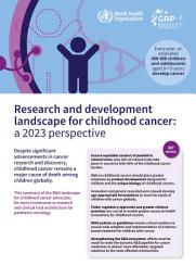 Icon image Research and development landscape for childhood cancer: a 2023 perspective