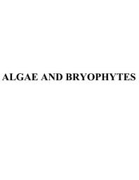 Icon image Algae and Bryophytes