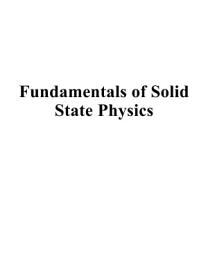 Icon image Fundamentals of Solid State Physics