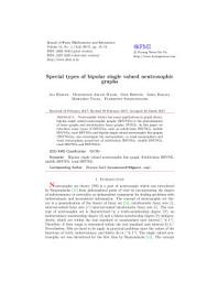 Icon image Special types of bipolar single valued neutrosophic graphs