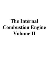 Icon image The Internal Combustion Engine Volume II