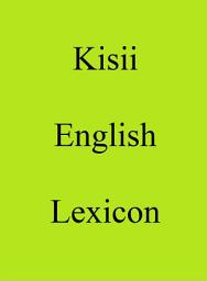 Icon image Kisii English Lexicon