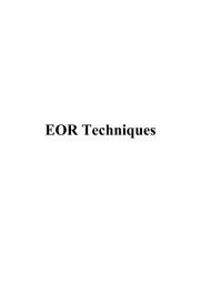 Icon image EOR Techniques