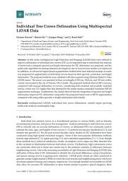 Icon image Individual Tree Crown Delineation Using Multispectral LiDAR Data