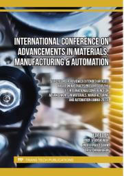 Icon image International Conference on Advancements in Materials, Manufacturing & Automation