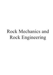 Icon image Rock Mechanics and Rock Engineering