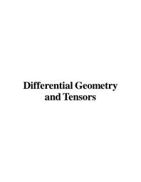 Icon image Differential Geometry and Tensors