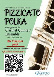 Icon image Bb Clarinet (instead Piccolo Clarinet) part of "Pizzicato Polka" Clarinet Quintet / Ensemble sheet music: for intermediate player