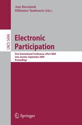 Icon image Electronic Participation: First International Conference, ePart 2009 Linz, Austria, August 31–September 4, 2009 Proceedings