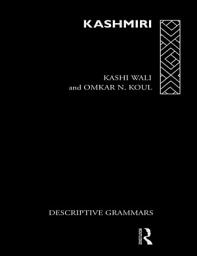 Icon image Kashmiri: A Cognitive-Descriptive Grammar