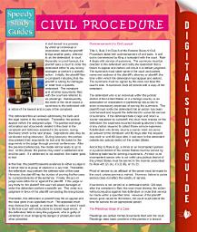 Icon image Civil Procedure (Speedy Study Guides)