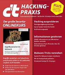 Icon image c't Hacking-Praxis 2023: Testumgebung aufsetzen • Recherche- & Analyse-Tools anwenden