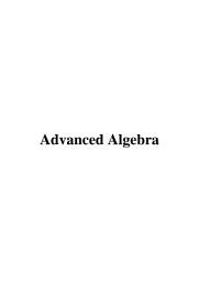 Icon image Advanced Algebra