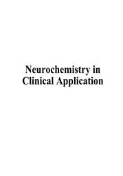 Icon image Neurochemistry in Clinical Application