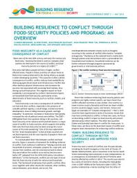 Icon image Building resilience to conflict through food security policies and programs: An overview