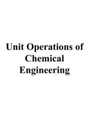 Icon image Unit Operations of Chemical Engineering