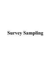 Icon image Survey Sampling