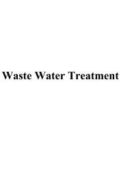 Icon image Waste Water Treatment