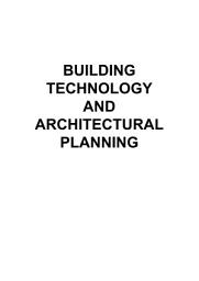 Icon image Building Technology and Architectural Planning