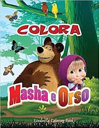 Icon image Colora Masha e Orso: Libro da Colorare Bambini 2-8 Anni, Fai Felice il tuo Bambino con questo libro da colorare di Masha e Orso. Ben 60 immagini degli amatissimi personaggi da colorare. Ottimo Regalo