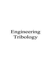 Icon image Engineering Tribology