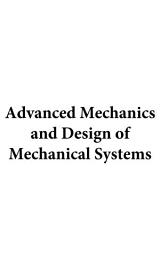 Icon image Advanced Mechanics and Design of Mechanical System