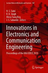 Icon image Innovations in Electronics and Communication Engineering: Proceedings of the 8th ICIECE 2019