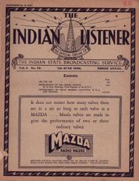 Icon image THE INDIAN LISTENER: Vol. I. No. 12. (7th JUNE 1936)