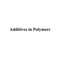 Icon image Additives in polymers