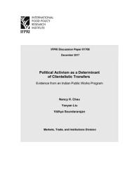 Icon image Political activism as a determinant of clientelistic transfers: Evidence from an Indian public works program