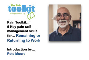 Icon image Pain Toolkit - The 5 Key pain self- management skills for... Remaining or Returning to Work