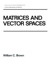 Icon image Matrices and Vector SPates