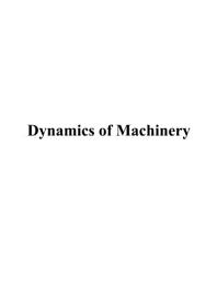 Icon image Dynamics of Machinery